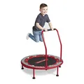 Produktbild: Radio Flyer 2-in-1-Kindertrampolin, rotes Minitrampolin für Kleinkinder im Alter von 3 bis 6 Jahren