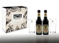 Produktbild: Guinness Geschenkset - 2x Guinness Extra Stout Bier 0,33L (4,1% Vol) + 2x Gläser - Inkl. Pfand MEHRWEG