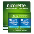 Produktbild: NICORETTE Lutschtabletten mit 2 mg Nikotin – freshmint Geschmack – diskret mit dem Rauchen aufhören – für Raucher von bis zu 20 Zigaretten/Tag – 160 St.