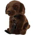 Produktbild: Labrador Kuscheltier Hund dunkelbraun sitzend mit Leine 35 cm