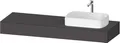 Produktbild: Duravit Konsole Qatego 160x55x17cm, gra ma, 1 Ausschn, Beck. re