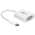Produktbild: StarTech.com USB-C auf VGA Adapter - USB Typ-C zu VGA Video Konverter - Weiß - USB/VGA-Adapter - 24 pin USB-C (M)