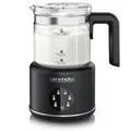Produktbild: Arendo Elektrischer Milchaufschäumer 500 ml Glasbehälter, heißer & kalter Milchschaum, 600 W, 2 Einsätze, für Cappuccino Latte Macchiato heiße Schokolade uvm.
