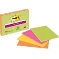 Produktbild: Post-it Haftnotizen 203 x 152 mm Farbig sortiert Rechteckig Blanko 4 Stück à 45 Blatt