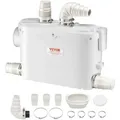 Produktbild: Abwasser Hebeanlage 500w Fäkalienhebeanlage 8m Förderhöhe Abwasserpumpe 6600l/h Haushaltspumpe 2900u/min Schmutzwasserpumpe Eingebautes Rückschlagventil Wartungfrei Wc Dusche Waschbecken - Vevor