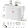 Produktbild: VEVOR Abwasser Hebeanlage 500W Fäkalienhebeanlage 8m Förderhöhe Abwasserpumpe 6600L/h Haushaltspumpe 2900U/min Schmutzwasserpumpe Eingebautes Rückschlagventil Wartungfrei WC Dusche Waschbecken