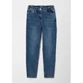 Produktbild: s.Oliver Regular-fit-Jeans Jeans-Hose Ankle-Jeans Mom / Relaxed Fit / High Rise / Tapered Leg blau 140/REG