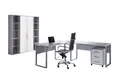 Produktbild: BMG Möbel Büromöbel-Set Office Edition 3, (Sparset, 5-tlg), Winkelschreibtisch, Rollcontainer, Aktenschrank, 2 Regale