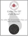 Produktbild: Lerbs & Hagedorn, Ceylon Tee OP „Saint James“ | Mild, Aromatisch 250g (ca. 20 Liter) Leicht rötliches Blatt