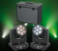Produktbild: 2 x Showtec Movinghead Shark Wash One 7x 12W Q6 Bundle inkl. Case
