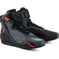 Produktbild: Alpinestars Faster 4, Schuhe - Schwarz/Dunkelgrau/Neon-Rot - 9 US