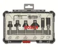 Produktbild: Bosch 6-teiliges Rand- und Kantenfräser-Set Fräser Set - 8mm Schaft - in Box