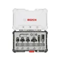 Produktbild: Bosch 6-teiliges Rand- und Kantenfräser-Set Fräser Set - 8mm Schaft - in Box