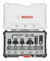 Produktbild: Bosch Zubehör Rand- und Kantenfräser-Set - 8 mm, 6-teilig - 2607017469