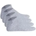 Produktbild: TOM TAILOR Unisex Socken, 4er Pack - Basic, Sneakersocken, einfarbig Hellgrau 43-46
