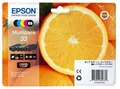 Produktbild: Original Epson Tintenpatronen 33 CMYK, Mixpack, cyan, magenta, gelb, schwarz 500403
