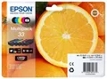 Produktbild: Epson 33 C13T33374011 originale Druckerpatronen Schwarz, Foto schwarz, Cyan,
