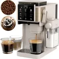 Produktbild: CIARRA Kaffeemaschine mit Mahlwerk Bohnen, 15 Bar, Touch-Display, Espressomaschine mit Milchaufschäumer(300 ml), 6 Mahlstufen CBSACM-D6