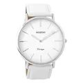 Produktbild: Oozoo Vintage Herrenuhr Lederband 44 MM Weiss/Weiss C9310