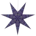 Produktbild: Faltbarer Advents Leucht Papierstern, Weihnachtsstern 60 cm - Nina Violett, Star Fensterdeko