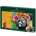 Produktbild: FABER-CASTELL 210054 - Zeichenset 50-teilig mit Polychromos Buntstifte und Bleistifte Pitt Graphite Matt, inkl. Anspitzer und Radierer
