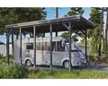 Produktbild: Einzelcarport SKAN HOLZ Friesland Caravan inkl. Aluminium-Dachplatten und H-Pfos