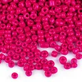 Produktbild: Rocailles Glasperlen 50g 2mm Rocaillesperlen Perlen fädeln Schmuck basteln, Farbe:fuchsia