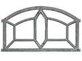 Produktbild: Fenster grau Stallfenster Eisenfenster Scheunenfenster Eisen 89cm Antik-Stil (o)