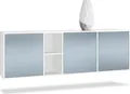 Produktbild: Vladon Kommode Cuba, Germany, Weiß matt/Denim matt - Modernes Sideboard für Ihr Wohnbereich - (BxHxT) 182x53x35 cm