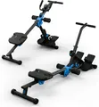 Produktbild: Capital Sports Rudergerät für Zuhause Klappbar, Sport Rudergerät mit Magnetwiderstand, Klappbarer Rowshaper für Krafttraining mit LCD-Display, 8-Stufige Magnet-Rudermaschine für Zuhause