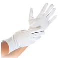 Produktbild: HYGOSTAR Baumwollhandschuhe 12 Paar Baumwollhandschuhe Blanc gebleicht weiß Gr. L/9