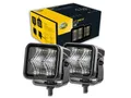 Produktbild: HELLA LED Zusatzscheinwerfer Black Magic Cube Set 2,7 Zoll 1400 echte Lumen Flutlicht: 2 Stk quadratisch Offroad LED Arbeitsscheinwerfer 12V - 24V für Auto SUV ATV Motorrad - 1FA 358 176-801