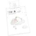 Produktbild: Herding Sleeping little bear Babybettwäsche 40x60+100x135 cm grau Baumwolle