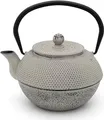 Produktbild: Bredemeijer Teekanne Jang 153019 | Gusseisen 1,1l | emailliert innen | Noppenstruktur | Edelstahl-Teefilter | grau