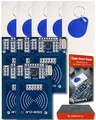 Produktbild: AZDelivery 5 x RFID Kit RC522 mit Reader, Chip und Card 13,56MHz SPI kompatibel mit Arduino und Raspberry Pi inklusive E-Book!