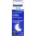Produktbild: Cefanight Spray mit 1 mg Melatonin verkürzt die Einschlafzeit und lindert Jetlag, 20 ml Lösung