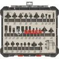 Produktbild: Bosch Professional Zubehör 30-teiliges Fräser-Set, 8-mm-Schaft für Handfräsen (2607017475)