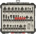 Produktbild: Bosch Fräser-Set Fräser Nutfräser Abrundfräser Bündigfräser 8mm Schaft 30tlg.