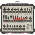 Produktbild: Bosch 30tlg PRO Fräser-Set Fräser Nutfräser Abrundfräser Bündigfräser 8mm Schaft