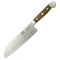 Produktbild: Santoku mit Kulle E546/18 von GÜDE, Serie Alpha Fasseiche, 18 cm lange Klinge