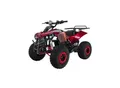 Produktbild: Elektro-Kinderquad S-10, Pocket-Quad mit 1000 Watt, Federung, Scheiben-/Trommelbremsen, bis 20 km/h (Metallic/Rot)