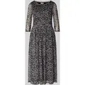 Produktbild: ROBE LÉGÈRE Midikleid mit Allover-Animal-Print in Black, Größe 42
