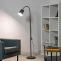 Produktbild: LUMILED Stehlampe, Moderne Stehlampe, E27 Fassung, höhenverstellbar, Stehlampe Wohnzimmer, Leseleuchte Bodenlampe für Wohnzimmer, Schlafzimmer, Büro