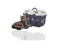 Produktbild: Rohrschneider Tiertransportbox Katzen Transportbox mit Griff Tierbox Katzenbox groß