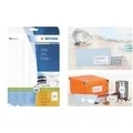 Produktbild: HERMA Premium - Selbstklebende Adressenetiketten - Mattes Weiß - 63,5 x 33,9 mm - 600 Etikett(en) (25 Bogen x 24) (4500)