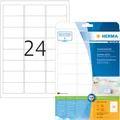Produktbild: 1 bis 20x HERMA Universal-Etiketten PREMIUM, 63,5 x 33,9 mm, weiß BIS 50% RABATT