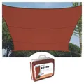 Produktbild: Sonnensegel quadratisch 3.6 x 3.6 m farbe: terracotta