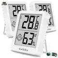 Produktbild: Hygrometer Thermometer Digital 3 Stück Luftfeuchtigkeitsmesser Raumthermometer