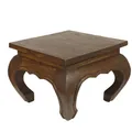 Produktbild: Oriental Galerie Opiumtisch Dunkelbraun - 25cm Beistelltisch Pflanzenhocker Thailand Shisha-Tisch Akazie Holz
