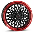 Produktbild: 1x BORBET DESIGN  B black rim red 7.0Jx17 4x100 ET38